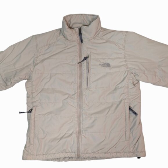 The North Face Primaloft lightweight Puffer Jacket Women's Large Cream Jacket - Picture 1 of 8